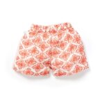 Unisex Baby Batik Printed 100% Organic Cotton Jhabla and Shorts Set - White - Image 3