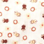 Unisex Baby Damru Printed 100% Organic Cotton Jhabla and Shorts Set - White - Image 6