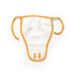 Unisex Baby Seashell Printed 100% Organic Cotton Jhabla, Langot and Cap Set - White - Image 6