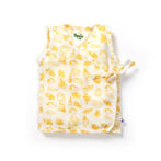 Unisex Baby Seashell Printed 100% Organic Cotton Jhabla, Langot and Cap Set - White - Image 2