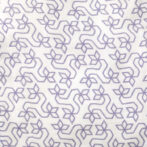 Unisex Baby Geometric Printed 100% Organic Cotton Jhabla and Langot Set - White - Image 4