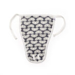 Unisex Baby Lotus Printed 100% Organic Cotton Jhabla and Langot Set - Navy - Image 5