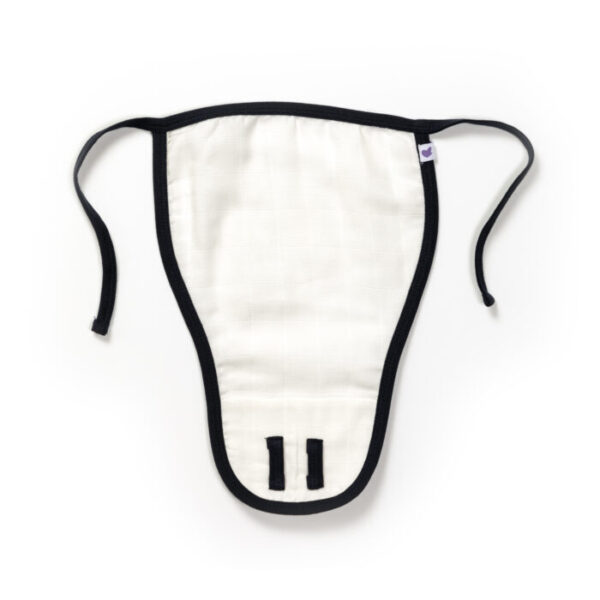 Unisex Baby Star Printed 100% Organic Cotton Jhabla and Langot Set - Navy and White - Image 5