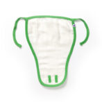 Unisex Baby Feather and Flute Printed 100% Organic Cotton Jhabla and Langot Set - White - Image 6