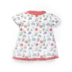 Baby Girls Printed 100% Organic Cotton Sleepsuit with 3/4 pant - White - Image 3