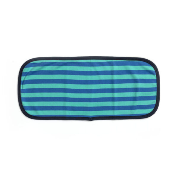 Kids and Newborn Babies 100% Organic Cotton Sea Life Printed Burp Cloths - Blue and White - Pack of 3 - Image 3