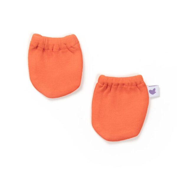 Unisex 100% Organic Cotton Sea Life Printed Gift set for Newborn Baby - Pack of 4 - Orange - Image 5