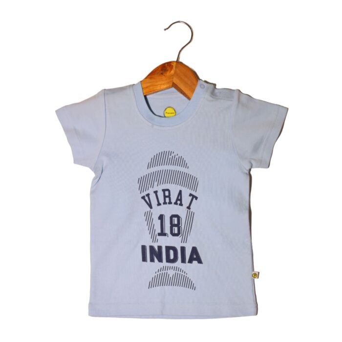 23.jpg Kids Unisex Virat 18 Cricket Worldcup Printed T-Shirt - Image 1