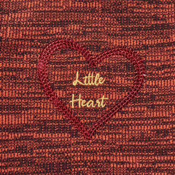 Girls Heart Printed 100% Organic Cotton Sweater - Image 3
