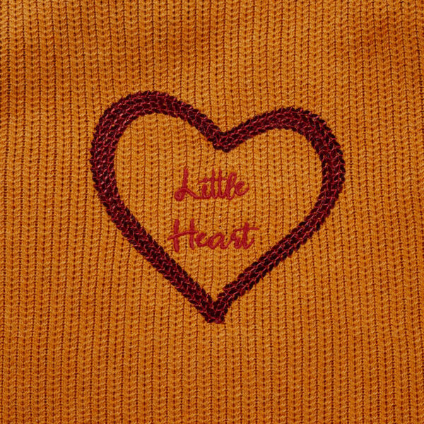 Girls Heart Printed 100% Organic Cotton Sweater - Image 3