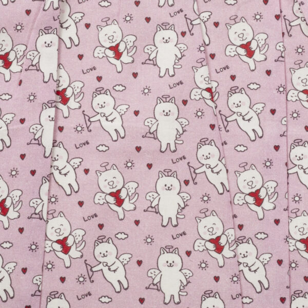 Girls 100% Organic Cotton Angels Printed Balloon Frock - Image 5