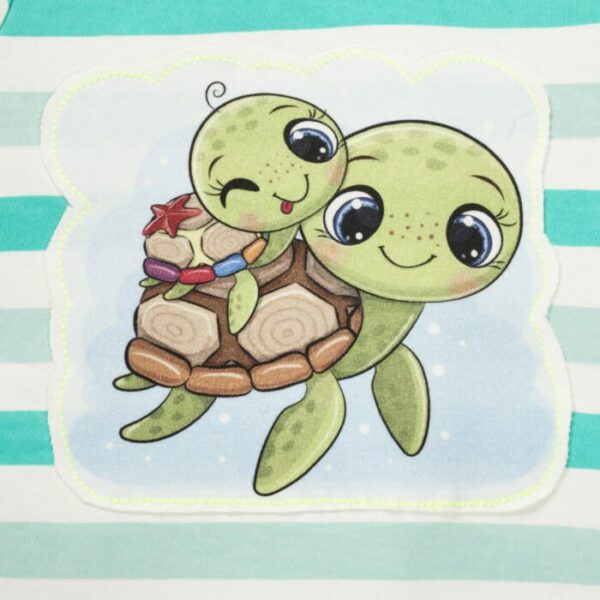 Boys Elephant & Turtle Printed T-Shirt Combo - Image 3