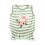 Girls Birds & Floral Embroidered Organic Cotton Top