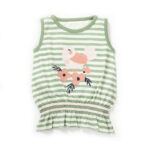 Girls Birds & Floral Embroidered Organic Cotton Top