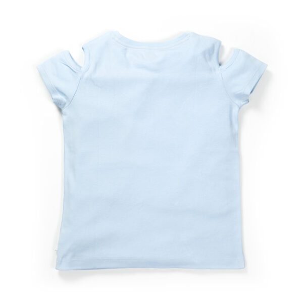 Kids Girl 100% Organic Cotton Umbrella Printed Top - Image 3