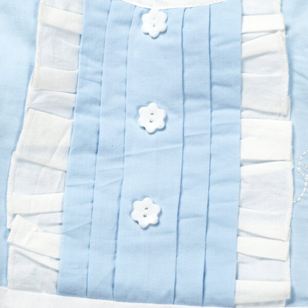 Girls 100% Organic Cotton Sea Life Embroidered Frock - Image 4