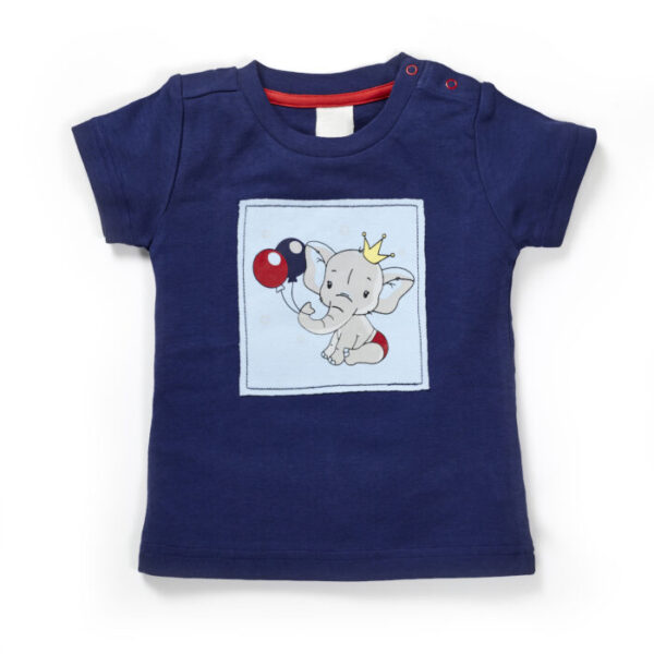 Boys 100% Organic Cotton T-shirt & Pant with Elephant Print - Image 2