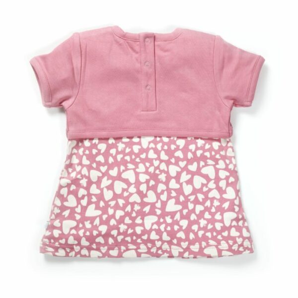 Girls Printed 100% Organic Cotton Jacket Styles Dress - Image 4