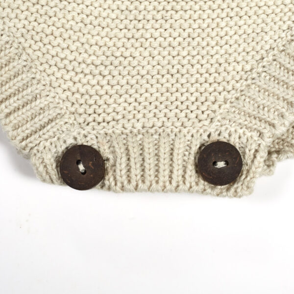 Unisex Sheep Printed Baby Sweater Bodysuits - Image 3