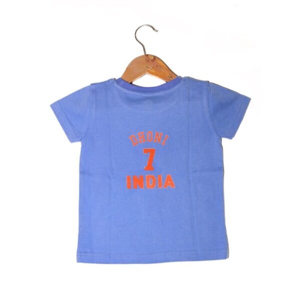 Kids Unisex Dhoni 7 Cricket Worldcup Printed T-Shirt - Image 2