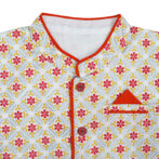 Organic Cotton Stand Collar Glitter Printed Jacket - Image 4