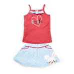 Girls 100% Organic Cotton Camisole & Skirt