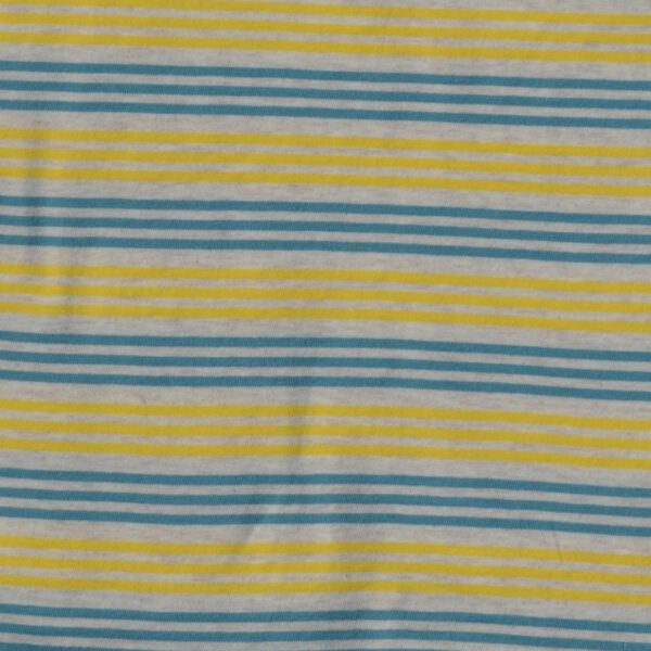 100% Organic Cotton Full Sleeves Round Neck Striped Tee - Image 4