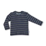 100% Organic Cotton Full Sleeves Round Neck Striped Tee