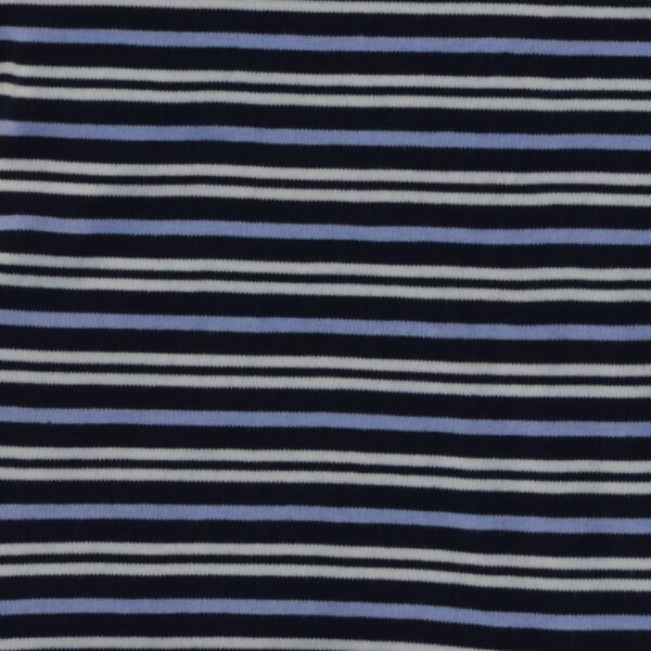 100% Organic Cotton Full Sleeves Round Neck Striped Tee - Image 4
