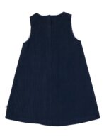 Girls Organic Cotton Corduroy Indigo Dress - Image 3