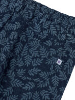 Pranava Girls Organic Cotton Denim Full Length Leaf All Over Print & Bird Print Patch Pant - Blue - Image 4