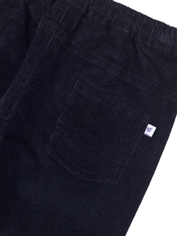 Pranava Unisex Organic Cotton Corduroy Full Length Solid Pant - Indigo Blue - Image 7