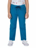 Pranava Unisex Organic Cotton Corduroy Full Length Solid Pant  - Tobermerry Teal