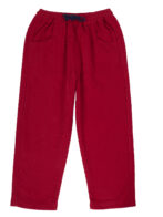 Pranava Unisex Organic Cotton Corduroy Full Length Solid Pant - Tango Red - Image 4