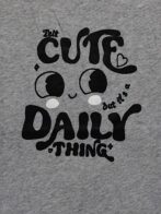 Boys Organic Cotton Single Jersey Short Sleeve Cute Daily Thinking Chest Print T-Shirt - Grey - Image 4